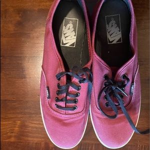 Burgundy Vans